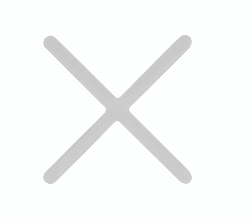 Espacador-20-BRANCO-1024x893 ESPACIADOR TIPO CRUZETA - BOLSA C/ 300 PZS 1,5 mm - Imagen 1