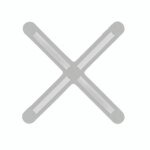 ESPACIADOR TIPO CRUZETA - BOLSA C/ 200 PZS  3,0 mm