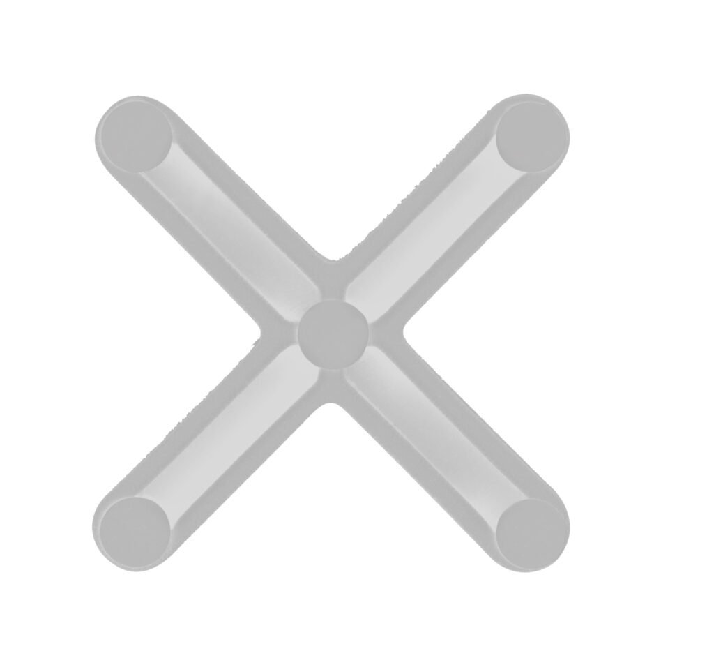 Espacador-de-40-BRANCO-1-1024x943 ESPACIADOR TIPO CRUZETA - BOLSA C/ 100 PZS 4,0 mm - Imagen 1