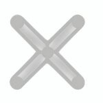 ESPACIADOR TIPO CRUZETA - BOLSA C/ 100 PZS  5,0 mm