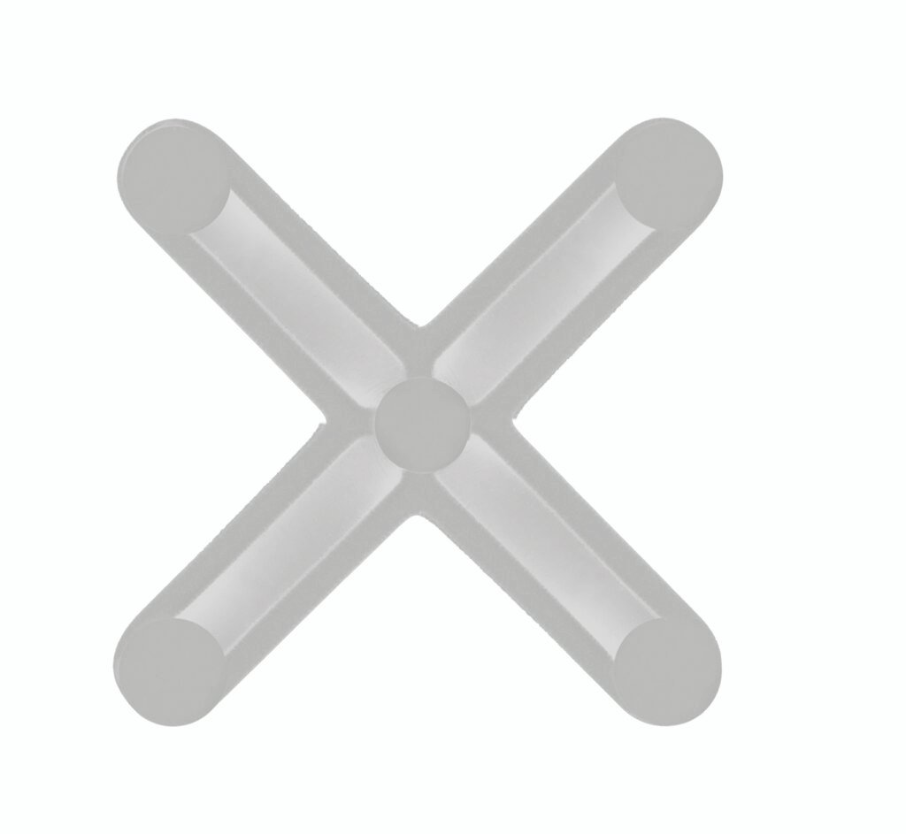 Espacador-de-50-BRANCO-1024x943 ESPACIADOR TIPO CRUZETA - BOLSA C/ 100 PZS 5,0 mm - Imagen 1